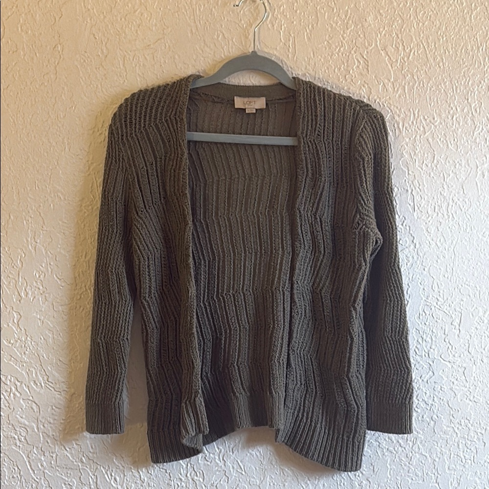 Women's Olive Green Cardigan
